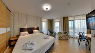 Отель Family Hotel Laxo Обзор Номер-студио с видом на море-7